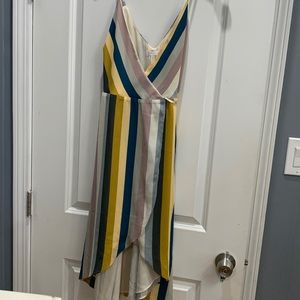 Colorful wrap dress